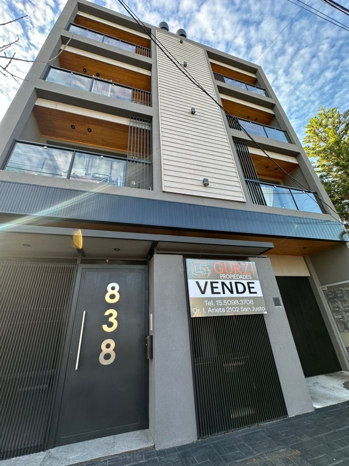 DEPARTAMENTO SEMIPISO A ESTRENAR CON BALCON Y PARRILLA